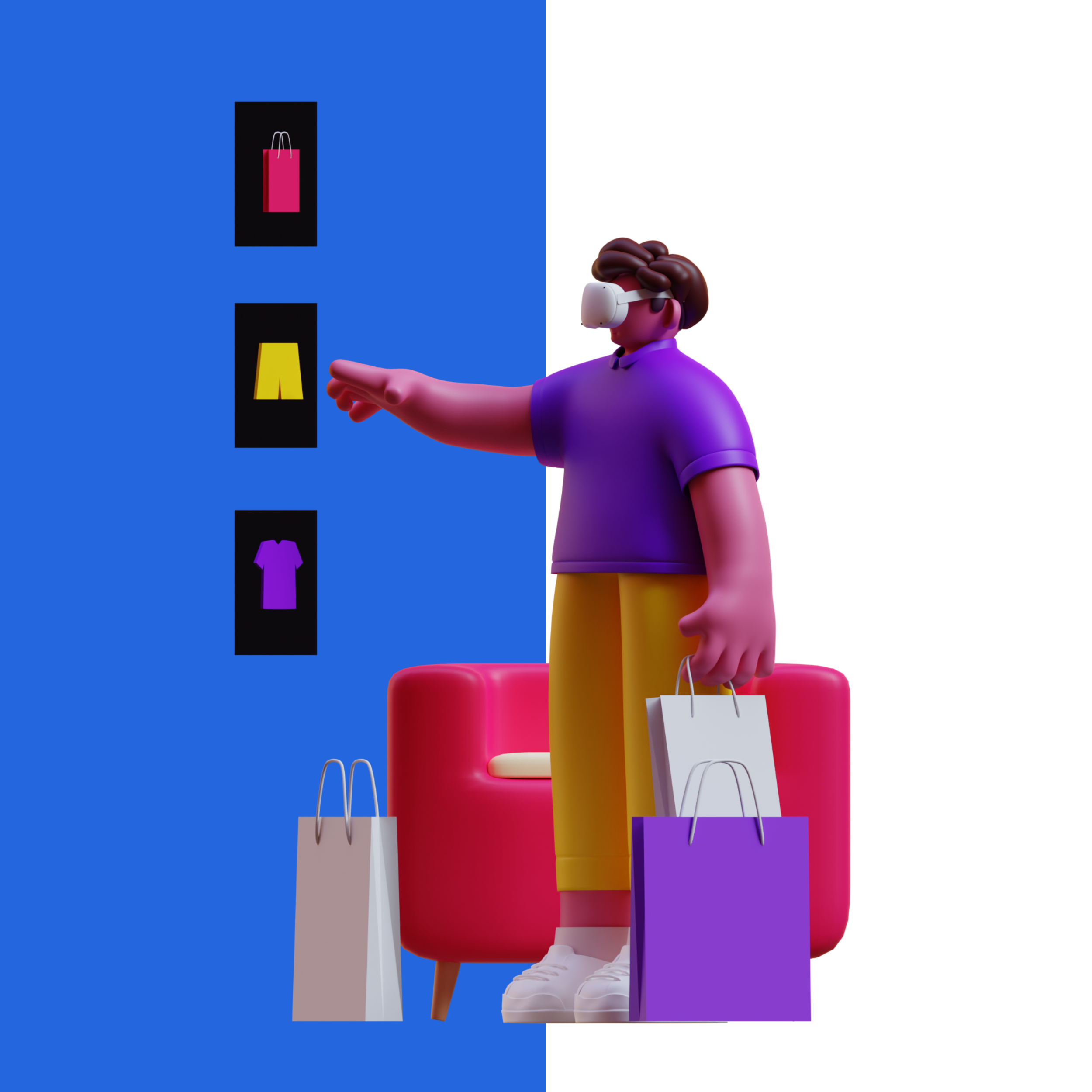 Ilustración de los pagos del mercado y conciliación